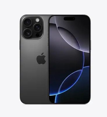 iPhone 16 Pro 128 اللون تيتانيوم أسود